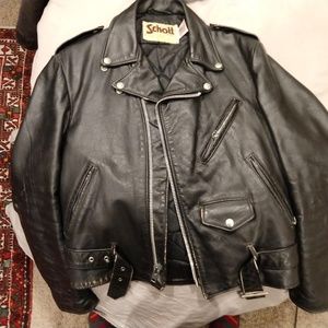 Vintage Schott NYC Leather Motorcycle Jacket